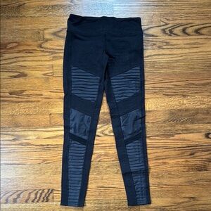 Alo yoga Black Textured Leggings
